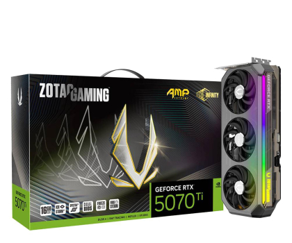 Karta graficzna ZOTAC GeForce RTX 5070 Ti AMP Extreme Infinity 16GB GDDR7 DLSS4